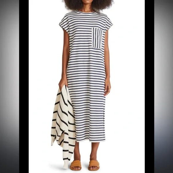 Apiece Apart Elodie Midi Cotton Tshirt Dress - Picture 1 of 10